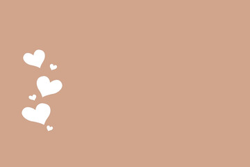 hearts on pastel background. valentine's day, hearts, greeting card