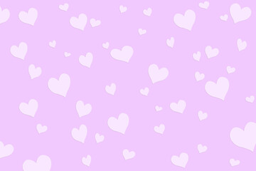 hearts on pastel background. valentine's day, hearts, greeting card