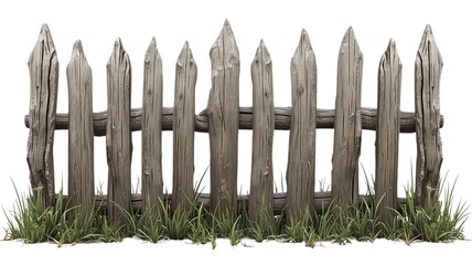 Obraz premium wooden fence isolated