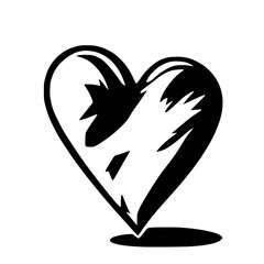 Minimalist Heart Vector Illustration