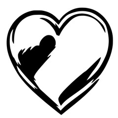 Artistic Love Heart Vector Graphic