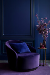 Background banner in modern Future Dusk color