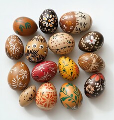 Fototapeta premium set of easter eggs