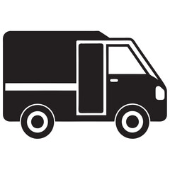Delivery Truck icon silhouette