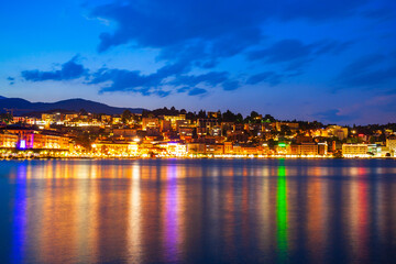 Lugano lake and city, Switzerland