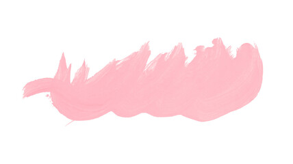 Horizontal pink brush strokes on transparent background.