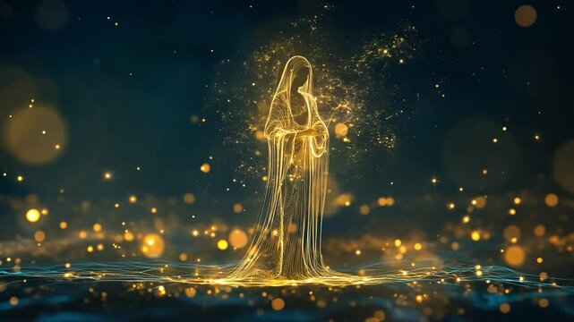 Virgo has a symbol of the Virgin Maiden, The constellation of Virgo zodiac sign, Virgo zodiac sign astrological background. The Virgo horoscope sign	
