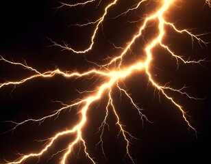 Fototapeta premium Abstract Hot Fire and Lightning, Red fantasy lightning, Earth in hell and Dynamic Energy Backgrounds for Creative Designs