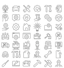 machine tool Icons set vector illustrator