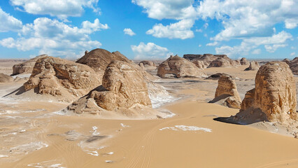 Farafra Depression, Egypt - part of the widest hot desert in the World, the Sahara, the Egypt...