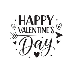  Happy valentines day line hearts love banner.