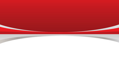 Modern red white abstract banner background