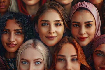 Obraz premium Celebrating diversity and equality on International Womens Day.