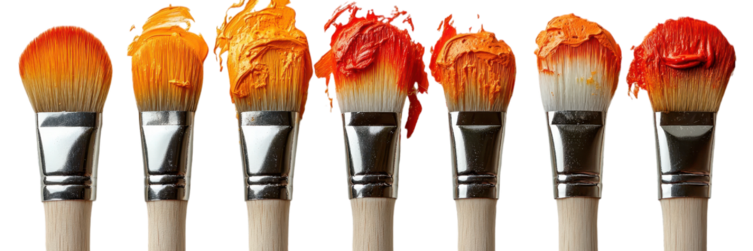 Elegant pastry brushes arranged on a clean white surface, showcasing their sleek design and functionality for baking enthusiasts.