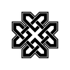 Fototapeta premium celtic shamrock knot heart love endless vector on transparent background 