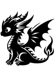 Baby Dragon SVG, Baby Baby Dragon Svg Bundle, Cute Baby Dragon Vector, Baby Dragon Silhouette, Baby Dragon Clipart, Baby Baby Dragon Cut File, Baby Animal Svg Files, Mythical Creature Svg, Fantasy Cre