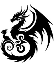 Baby Dragon SVG, Baby Baby Dragon Svg Bundle, Cute Baby Dragon Vector, Baby Dragon Silhouette, Baby Dragon Clipart, Baby Baby Dragon Cut File, Baby Animal Svg Files, Mythical Creature Svg, Fantasy Cre