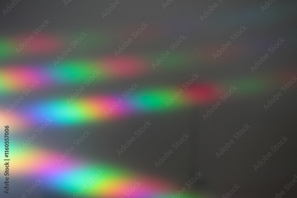 Poster prism light leak texture for photo overlay and effect. lens flare in abstract background. bokeh effe