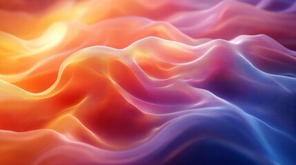 Obraz premium Colorful Abstract Wave Background. Generative AI
