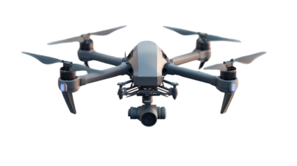 Drone Photography: A sleek, professional drone with a powerful camera, ready to capture stunning aerial views.