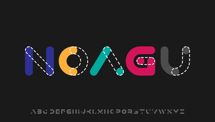 Modern stylish capital alphabet letter logo design