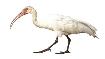 American White Ibis in Profile 
