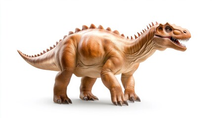 Mokele-Mbembe on a White Background. Generative AI