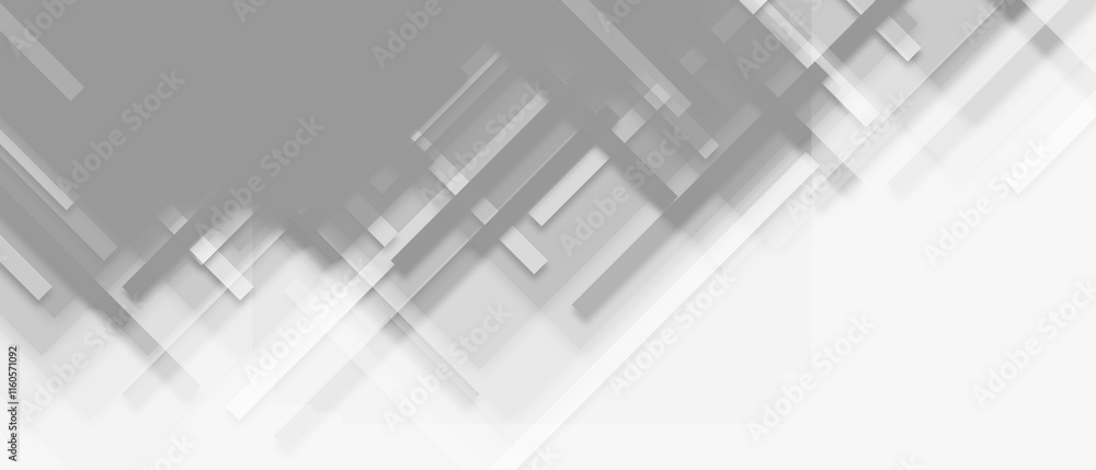 Poster abstract grey background with square shapes