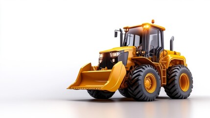 Hydraulic Loader for Construction Projects. Generative AI