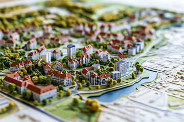 Detailed City Model: Urban Planning in Miniature