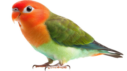 Vibrant Masked Lovebird Portrait 