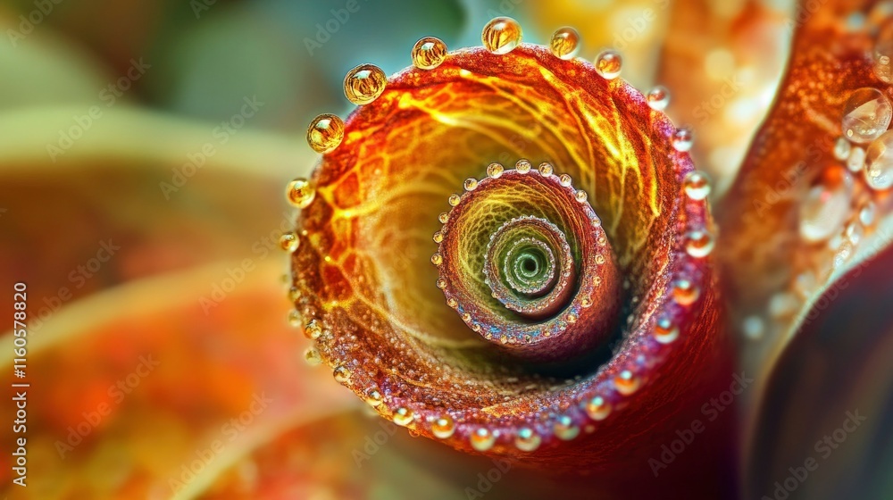 Wall mural beautiful symbolic macro image of fragility in form of round. abstract image.