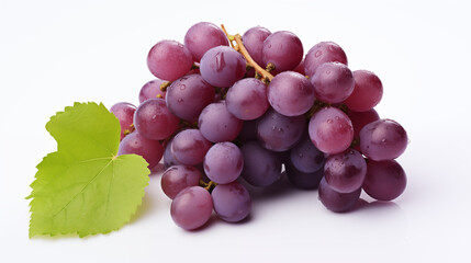 Fototapeta premium Natural Organic Grapes for Healthy Living isolated on white background