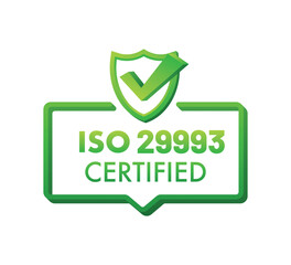 ISO 29993 Non-Formal Education Services Certification Icon – Learning Services Standards Badge