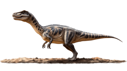 Baryonyx Dinosaur Illustration: A detailed illustration of a Baryonyx dinosaur, a fascinating predator that lived in the early Cretaceous period.