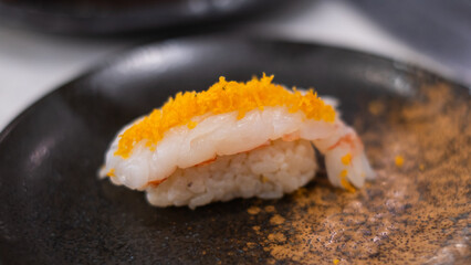 Premium sushi sashimi in luxury Japanese restaurant healthy lifestyle