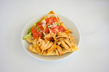 Meat Chicken Doner, between bread (Turkish Name : ekmek arasi et doner, tavuk doner, Gobit ekmek...