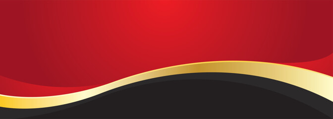 Naklejka premium Luxury red black and gold abstract background