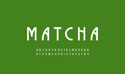 Modern font uppercase alphabet made modern style, trendy letters from A to Z and numbers from 0 to 9, vector illustration 10EPS.