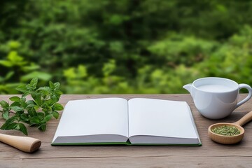 Open notebook showcasing a mindful journal entry, inviting reflection and self-discovery.