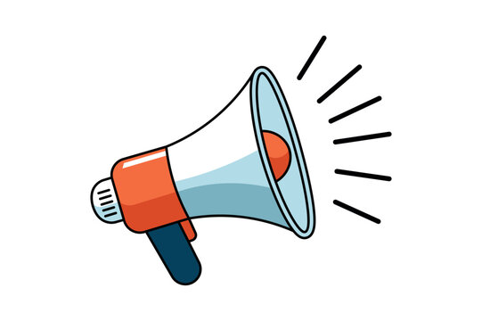 recommend clip art: Unique Loudspeaker Megaphone Vector Graphic for Creative Projects, Loudspeaker icon, Megaphone sign, Announcement symbol, Communication device, Megaphone vector, Sound, Announcement