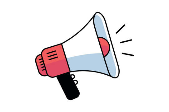 recommend clip art: Modern Loudspeaker Megaphone Vector Graphic for Public Speaking, Loudspeaker icon, Megaphone sign, Announcement symbol, Communication device, Megaphone vector, Sound, Announcement