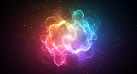 Obraz premium Abstract background that is colorful sparkling and shiny