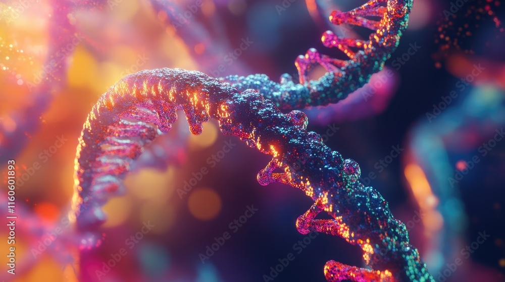 Aufkleber dna strands with a prominent x chromosome displayed, showcasing the intricate details of human genet
