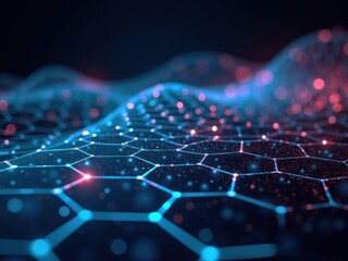 Exploring the unique properties of graphene through an abstract visualization of flexible structures and nanomaterials