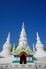 Mini view of Manfeilong White Pagoda in Dai Scenic Area of China Ethnic Museum