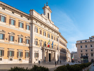 Palazzo Montecitorio, historic seat of the Italian Parliament in Rome