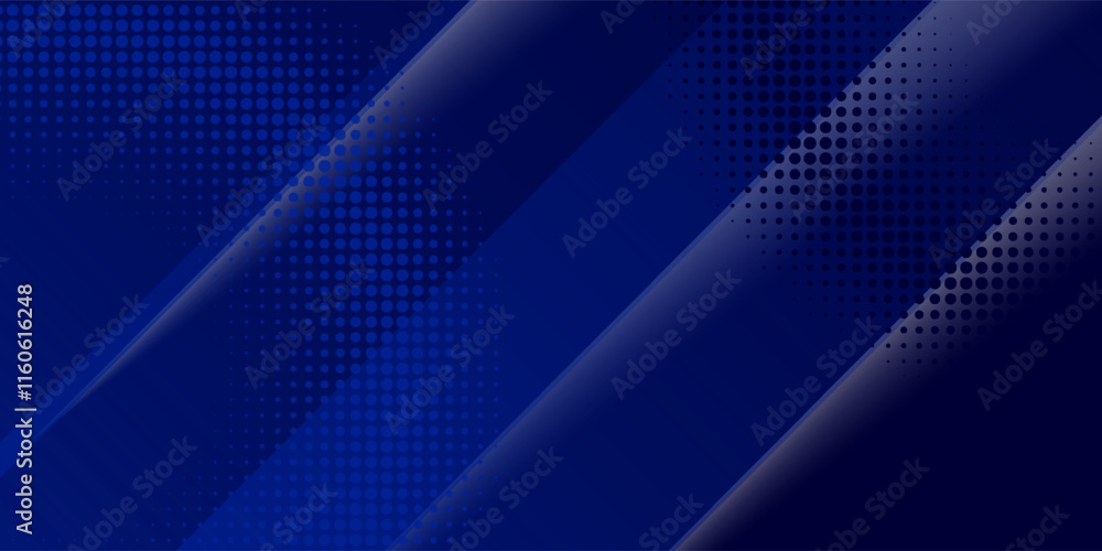 Poster blue background. dark blue abstract background geometry shine and layer element vector for presentat