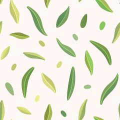 Green leaves pattern