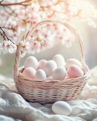 Ostereier in kreativen Arrangements